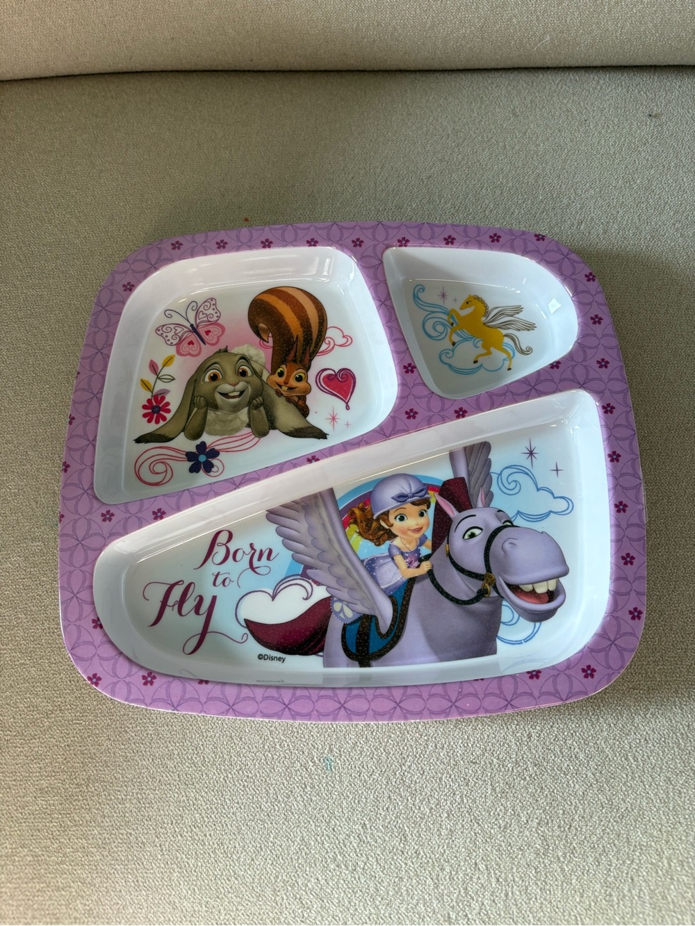 Zak Desins Sofia the First Divided Kids Plate